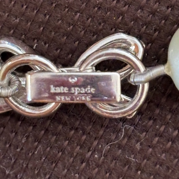 KATE SPADE Mini Skinny Bow Pearl Necklace (18”) - Picture 3 of 5